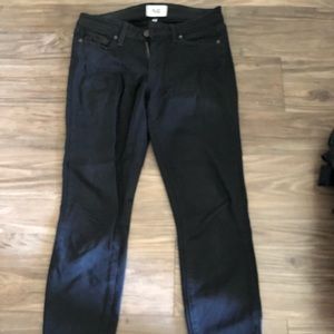Paige black crop jeans size 27